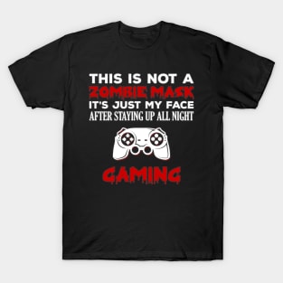 Zombie Gamer Sarcastic Halloween T-Shirt